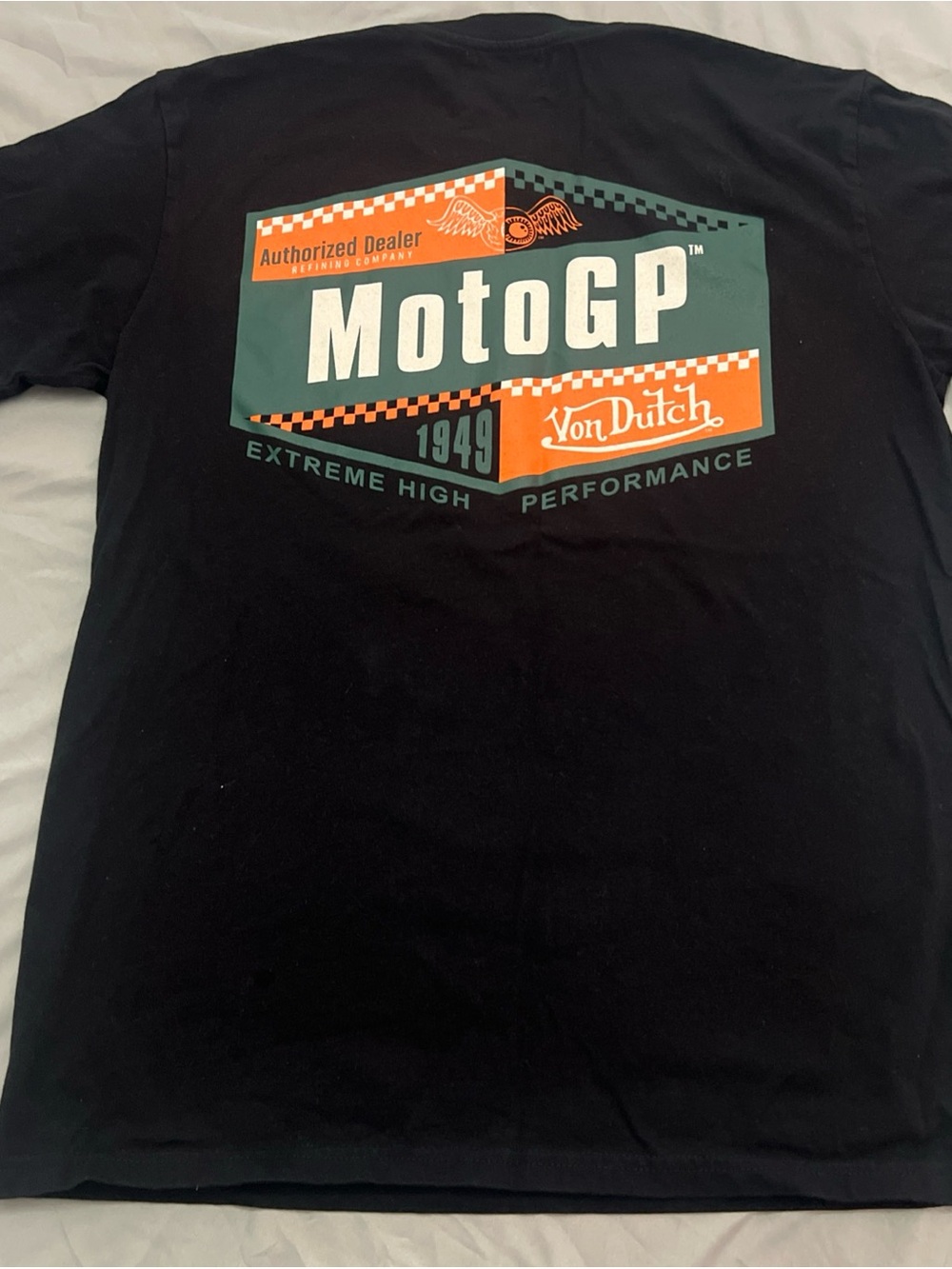 Von Dutch T-Shirt Vintage Y2K cottonLogo Tee Made in USA L MOTOGP #famu #um